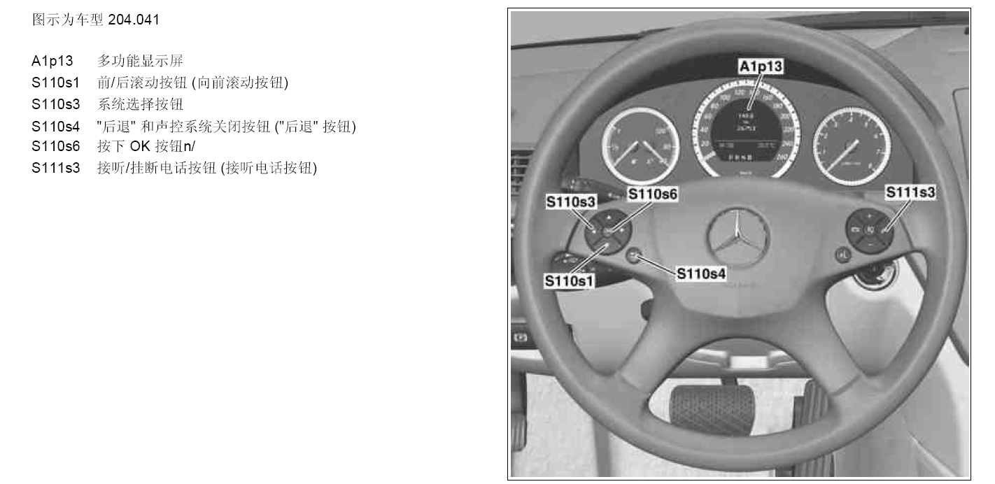 奔驰GLK300保养灯归零