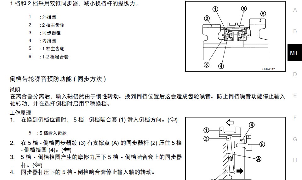 东风日产，手动变速驱动桥维修资料