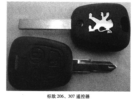 2009-2011年标致206遥控防盗匹配