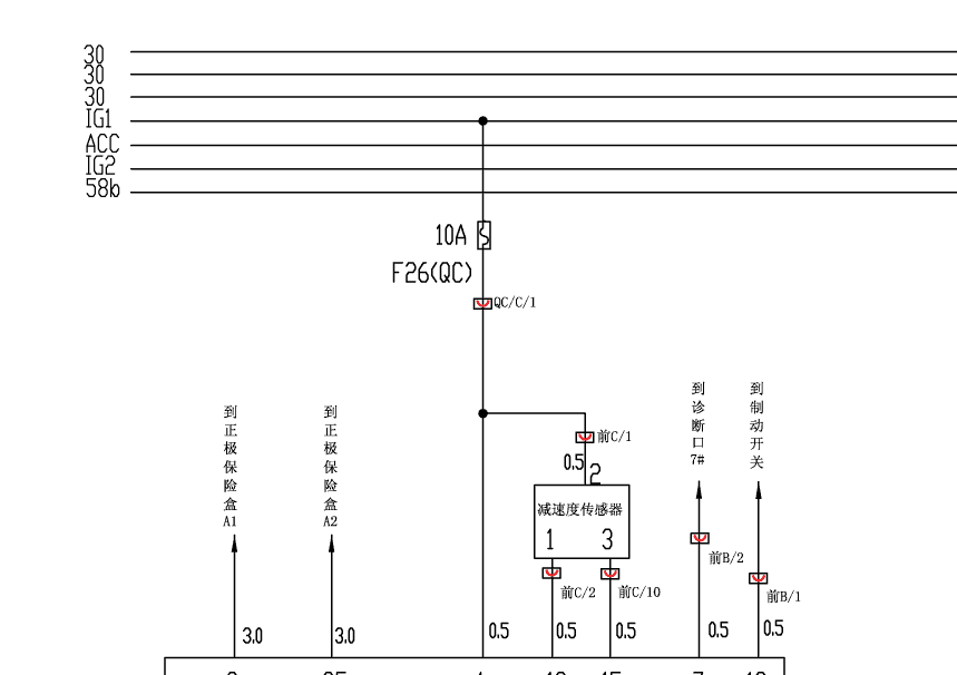 2006奶奶奇瑞瑞虎ABS电路图