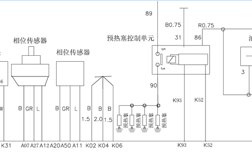 08年皮卡ZD25TCR发动机线路图
