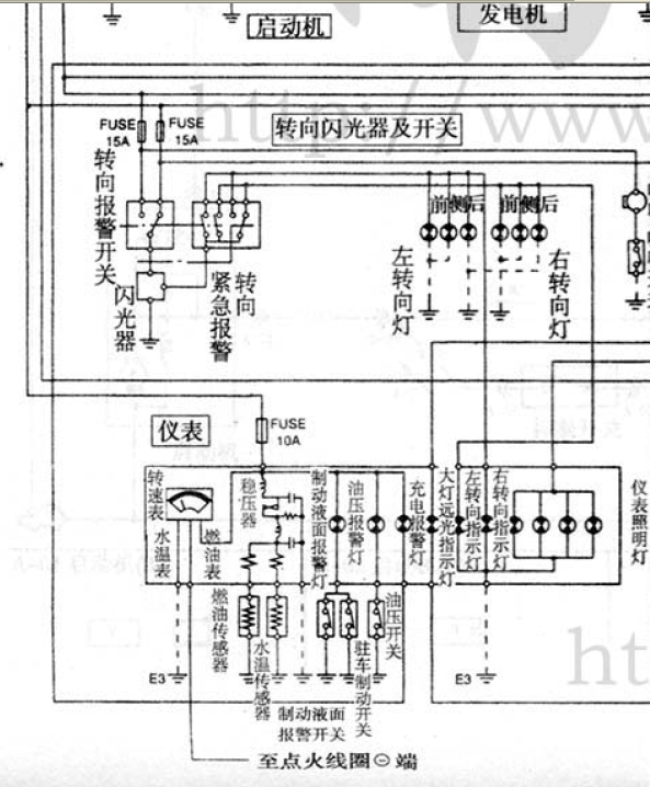 吉利美日仪表电路