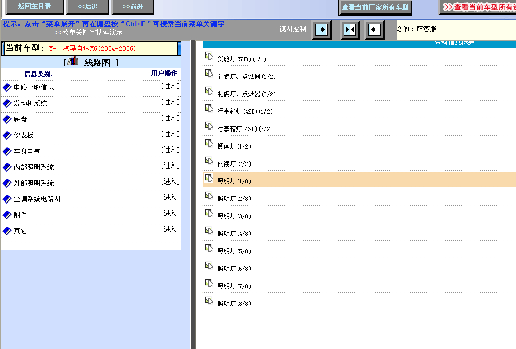 2006年马自达M6线路图