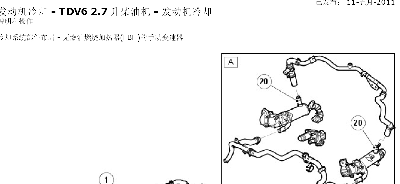 2010年路虎发现4柴油机冷却系统