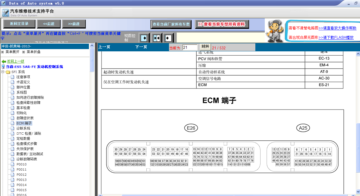 2014年凯美瑞端子图