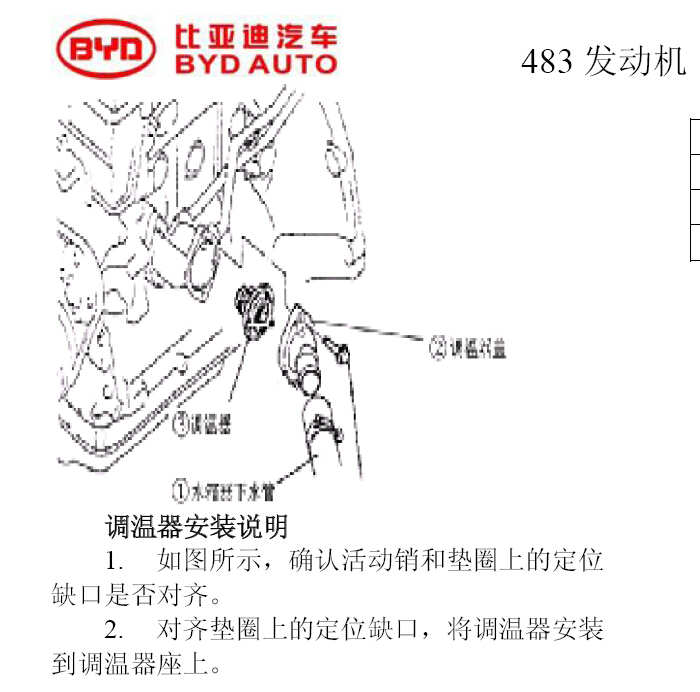 2010年比亚迪G3冷却系统维修资料