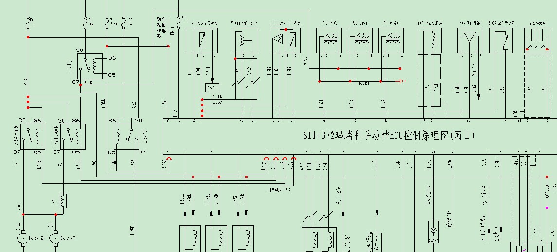 2008年奇瑞372发动机电路