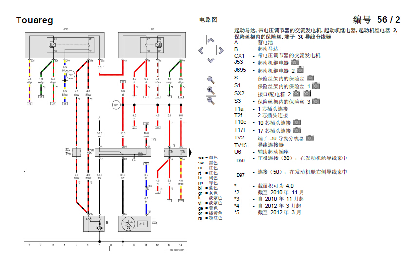 12年途锐CJT制动系统电路