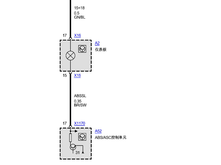 宝马M5 ABS线路