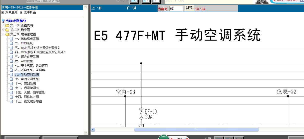 11年奇瑞E5空调电路图
