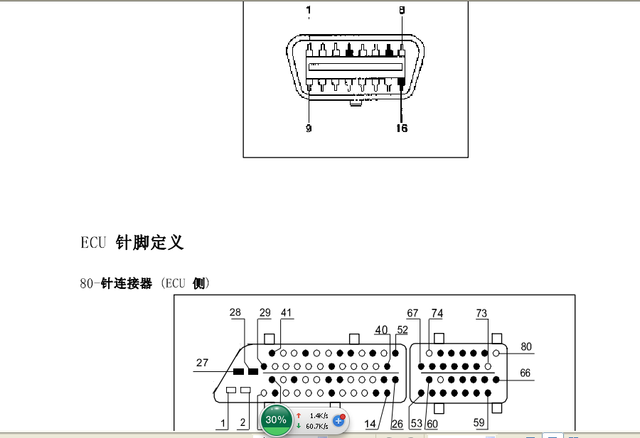 09年QQ472发动机针脚