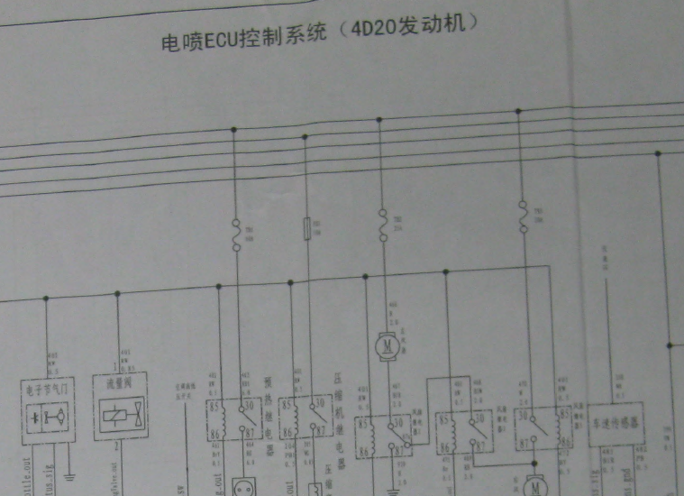 长城H6 4D20发动机电路