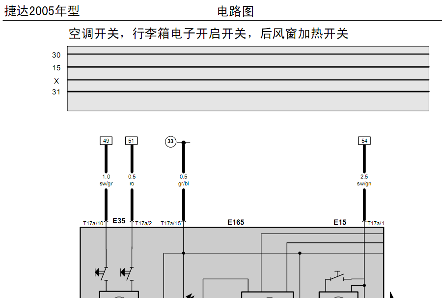 05年捷达的线路图