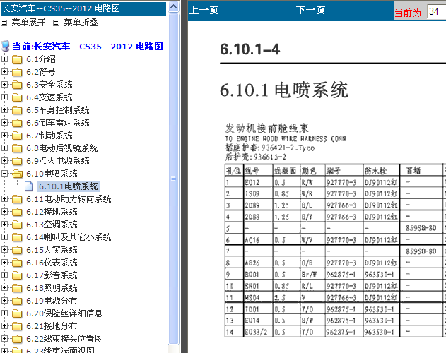 长安CS35 JL478QEE发动机端子图