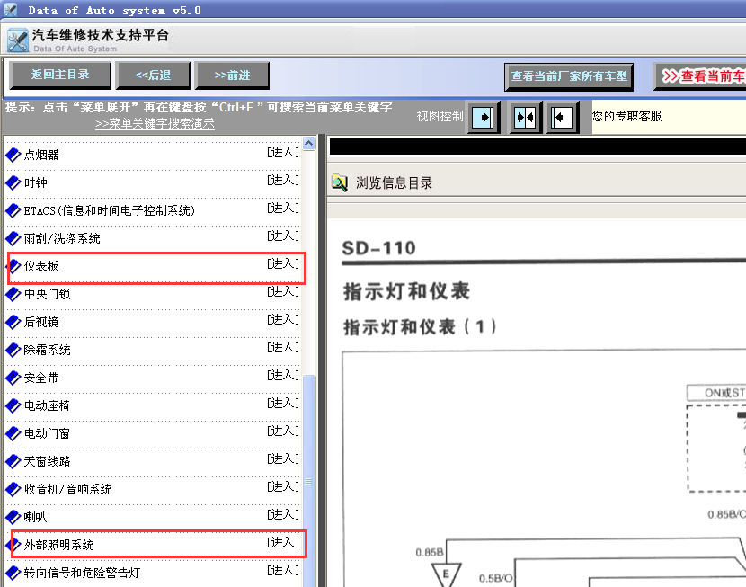 04年瑞风仪表电路