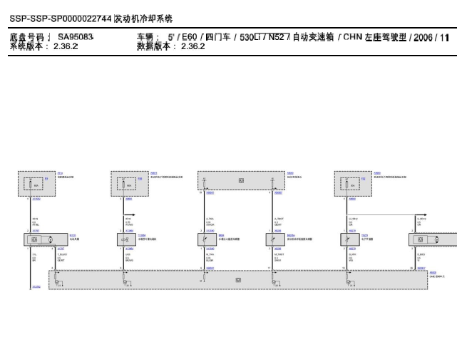 07年宝马523冷却系统电路
