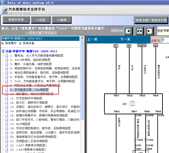 11年骏捷ABS线路图