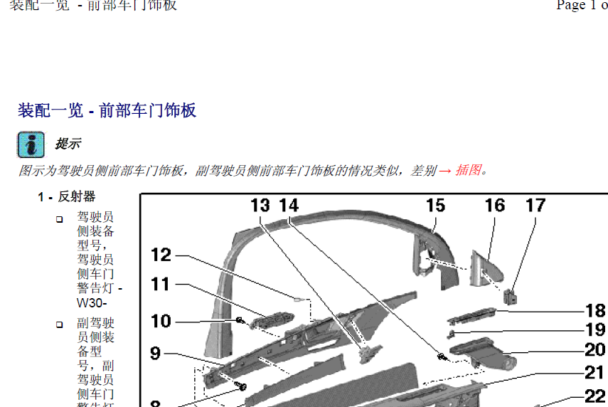 13年A8L前车门饰板拆装
