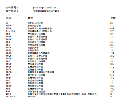 GLK300音响放大器控制单元线路图