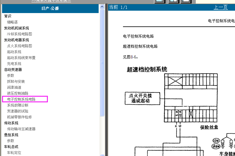 公爵变速箱电路图
