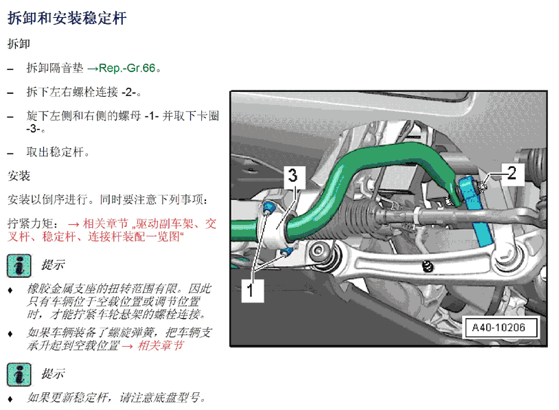 2014年A4L的维修资料