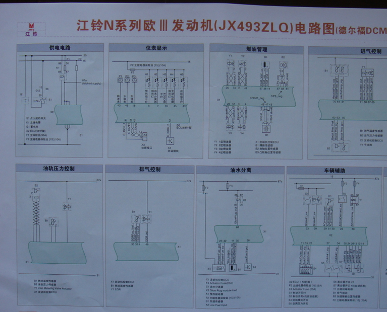江铃宝典发动机电路