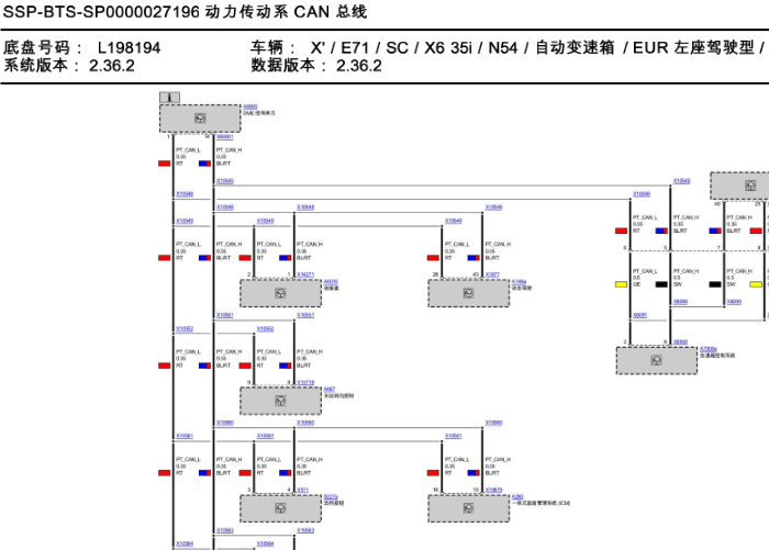 09年宝马X6 N54发动机电路