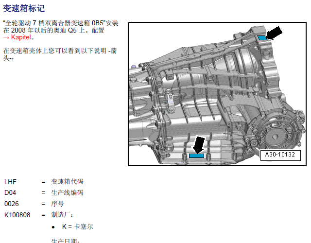 å¥¥è¿ªQ5 0B5åéç®±ç»´ä¿®