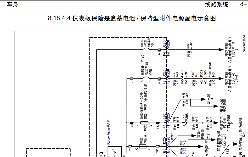 06年君越的电路图