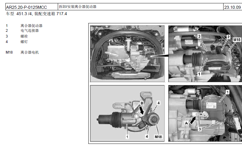 SMART离合器拆装