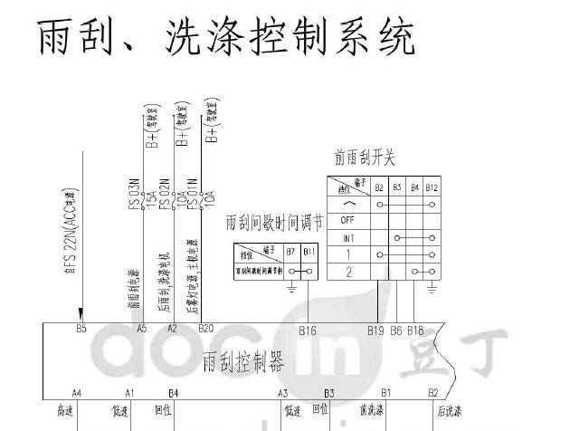风行雨刮线路图