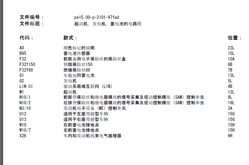 10年奔驰GLK300发动机电路