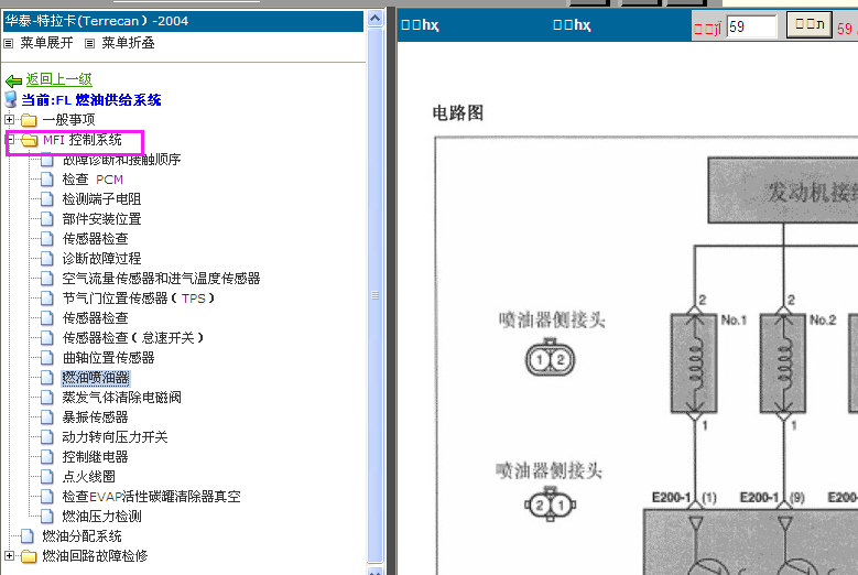 华泰特拉卡燃油系统电路图