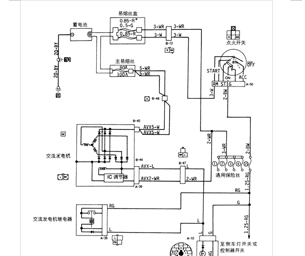 05年得利卡全车线路图