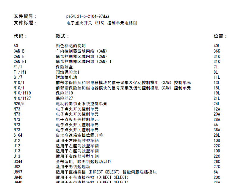 203年奔驰E260发动机线路