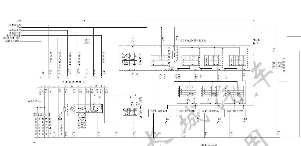 13年哈弗M4全车线路图