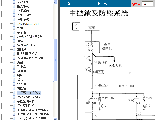 05年东南菱绅 中控鎖及防盜电路
