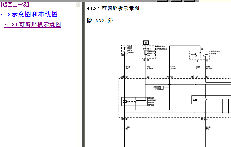 12年凯雷德可调踏板电路图