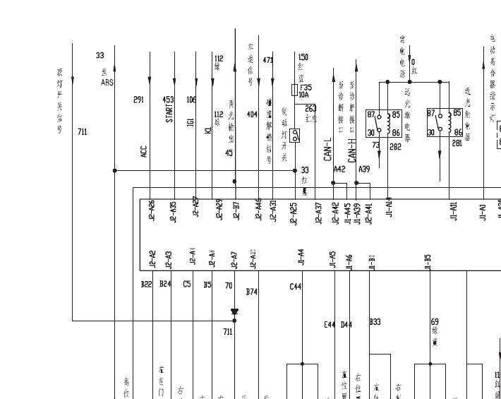 长城H5灯光电路