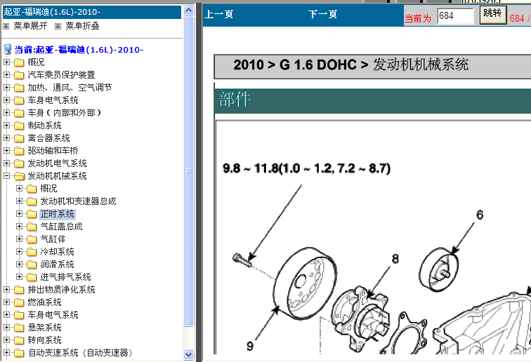 10年福瑞迪发动机正时