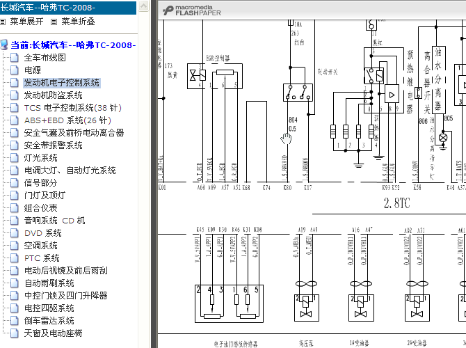 长城 2.8TC发动机电路