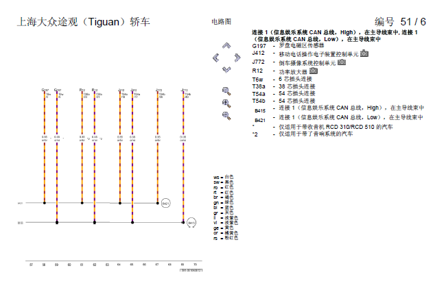12年途观CAN线电路图
