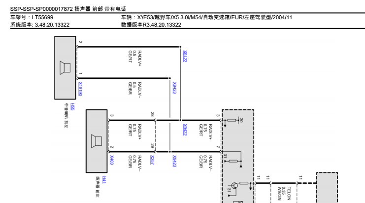 宝马X5娱乐系统电路图
