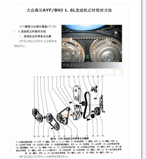 大众BHJ发动机正时