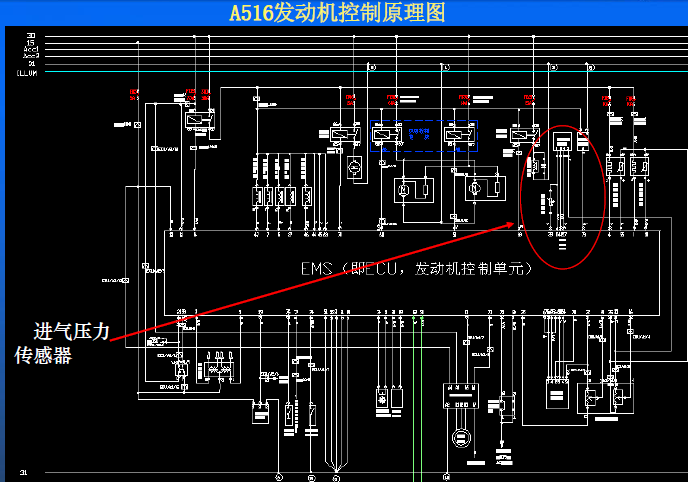 奇瑞A516发动机电路图