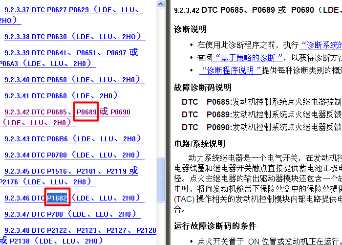 12年别克英朗 LDE发动机故障码资料