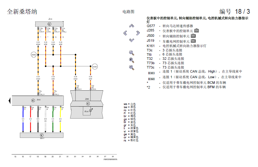 桑塔拉转向助力电路图