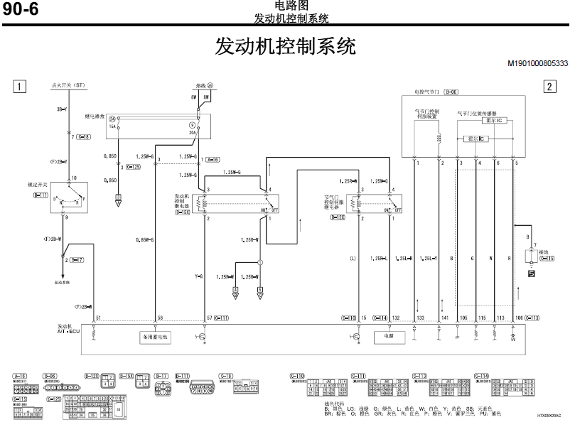 格蓝迪发动机电路图