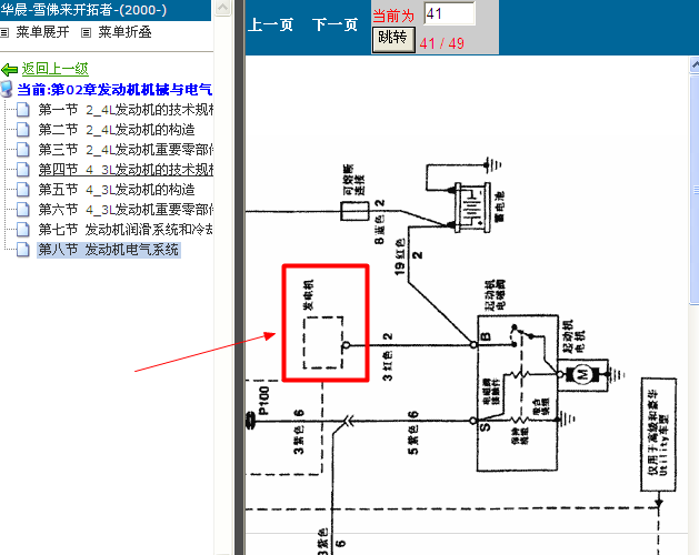 00年雪佛兰开拓者 发电机电路