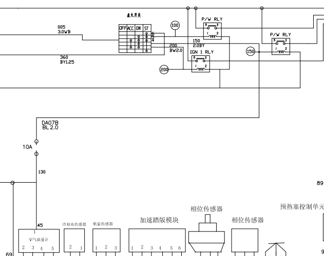 ZD25TCR发动机电路图